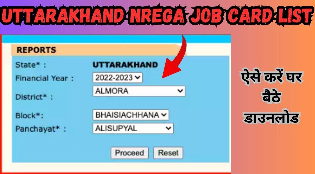 Uttarakhand nrega job card list